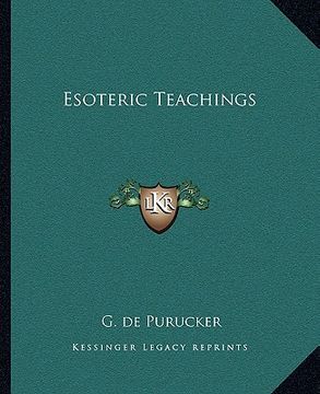 portada esoteric teachings (in English)