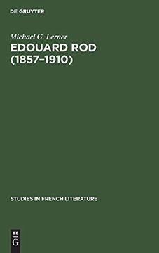 portada Edouard rod (1857-1910) (Studies in French Literature) (in German)