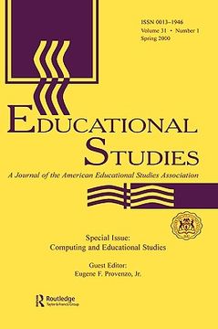 portada computing and educational studies: a special issue of educational studies (en Inglés)