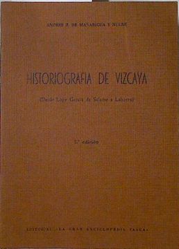 portada Historiografia de Vizcaya