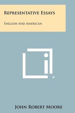 portada representative essays: english and american (en Inglés)