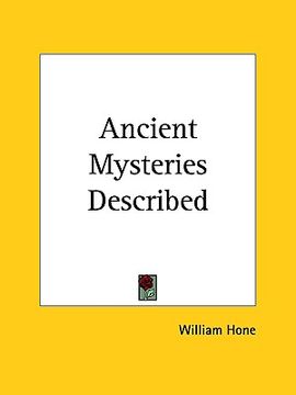 portada ancient mysteries described (en Inglés)