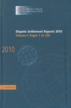 portada dispute settlement reports, volume 1: pages 1-258 (en Inglés)