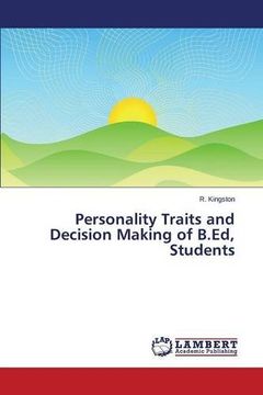portada Personality Traits and Decision Making of B.Ed, Students