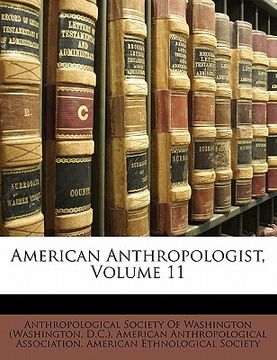 portada american anthropologist, volume 11