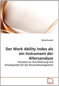 portada Der Work Ability Index als ein Instrument der Altersanalyse