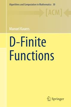 portada D-Finite Functions (en Inglés)