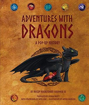 portada Dreamworks Dragons: Adventures With Dragons: A Pop-Up History (en Inglés)