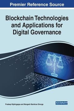 portada Blockchain Technologies and Applications for Digital Governance (en Inglés)