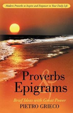 portada proverbs and epigrams: brief ideas with great power (en Inglés)