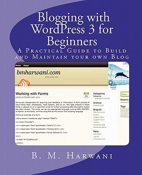 portada blogging with wordpress 3 for beginners (en Inglés)