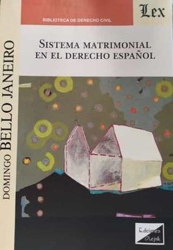 portada Sistema matrimonial en el derecho español (in Spanish)