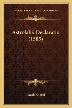 portada Astrolabii Declaratio (1585) (en Latin)