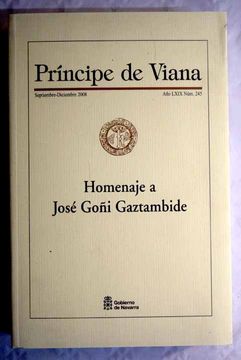 portada Homenaje a José Goñi Gaztambide