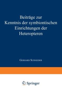 portada Beiträge zur Kenntnis der symbiontischen Einrichtungen der Heteropteren (German Edition)