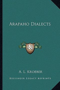 portada arapaho dialects