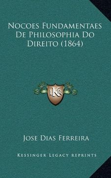 portada Nocoes Fundamentaes de Philosophia do Direito (1864) (in Portuguese)