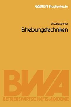 portada Erhebungstechniken (en Alemán)