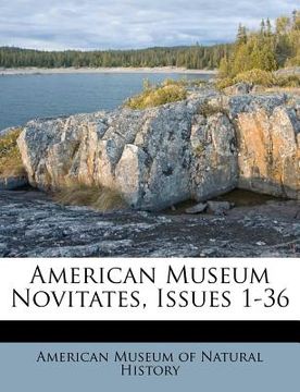 portada american museum novitates, issues 1-36 (in English)