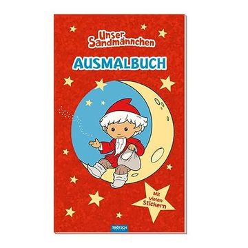 portada Trötsch Unser Sandmännchen Malbuch Ausmalbuch mit Stickern (en Alemán)
