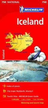 portada Mapa Iceland (Mapa Nacional Islandia Michelin) (Mapas National Michelin) 