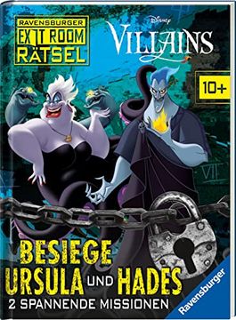 portada Ravensburger Exit Room Rätsel: Disney Villains - Besiege Ursula und Hades: 2 Spannende Missionen: 2 Spannende Missionen: (in German)