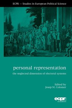 portada Personal Representation: The Neglected Dimension of Electoral Systems (in English)
