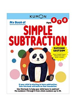 portada My Book of Simple Subtraction-Revised Edition-Same Trusted Kumon Method now With Added Content-Ages 6-8 (en Inglés)