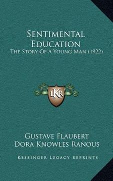 portada sentimental education: the story of a young man (1922) (in English)