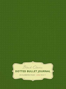 portada Large 8. 5 x 11 Dotted Bullet Journal (Moss Green #14) Hardcover - 245 Numbered Pages (en Inglés)