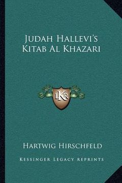 portada judah hallevi's kitab al khazari (en Inglés)