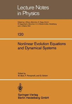 portada nonlinear evolution equations and dynamical systems: proceedings of the meeting held at the university of lecce, june 20-23, 1979