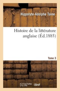 portada Histoire de la Littérature Anglaise. Tome 3 (in French)