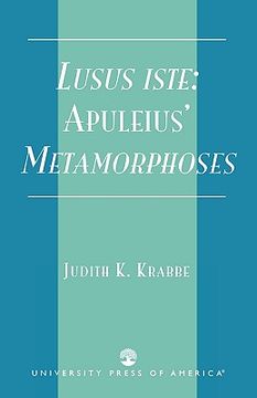 portada lusus iste:: apuleius' metamorphoses (en Inglés)