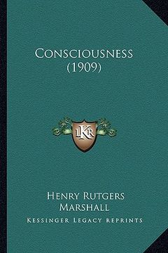 portada consciousness (1909) (en Inglés)