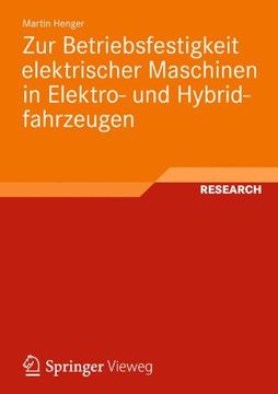 portada Zur Betriebsfestigkeit Elektrischer Maschinen in Elektro- Und Hybridfahrzeugen