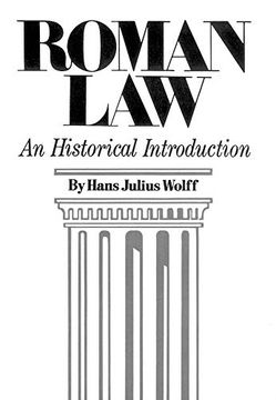 portada Roman Law: An Historical Introduction 