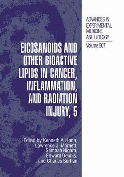 portada Eicosanoids and Other Bioactive Lipids in Cancer, Inflammation, and Radiation Injury, 5 (en Inglés)