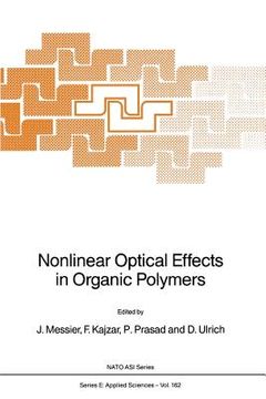 portada Nonlinear Optical Effects in Organic Polymers (en Inglés)