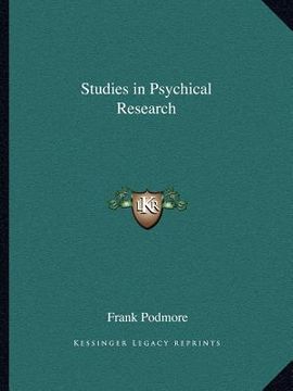 portada studies in psychical research (in English)