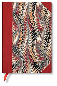 portada Paperblanks | Rubedo | Cockerell Marbled Paper | Hardcover | Midi | Lined | Elastic Band Closure | 144 pg | 120 gsm 