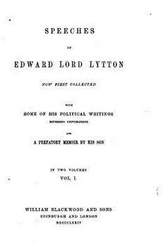 portada Speeches of Edward, lord Lytton - Vol. I