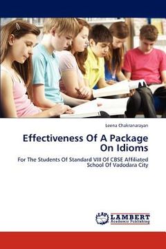 portada effectiveness of a package on idioms (in English)