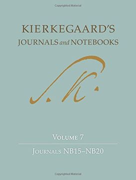 portada Kierkegaard's Journals and Nots, Volume 7: Journals Nb15-Nb20 (en Inglés)