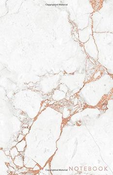 portada Not: Beautiful Marble and Rose Gold Filled Cracks | 5. 5 x 8. 5 - a5 Size (Trendy Marble and Gold) 