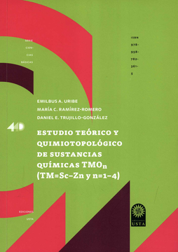 portada ESTUDIO TEORICO Y QUIMIOTOPOLOGICO DE SUSTANCIAS QUIMICAS TMO (TM=SC-ZN Y N=1-4) (in Spanish)