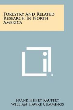 portada forestry and related research in north america