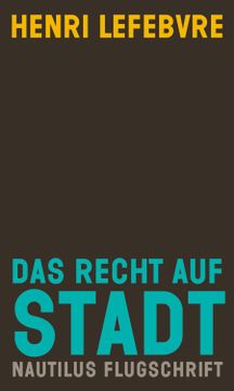 portada Das Recht auf Stadt (in German)