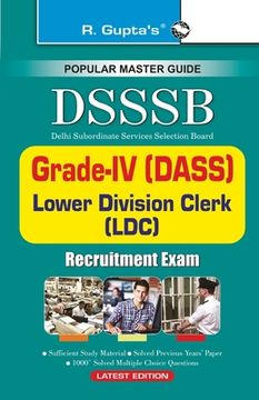 portada Dsssb: GradeIV (DASS), Warder, Matron, LDC, Steno etc. (en Inglés)