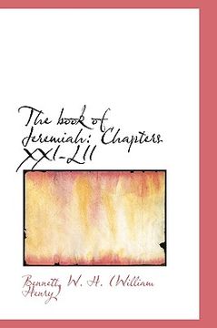 portada the book of jeremiah: chapters xxi-lii